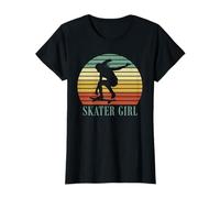 Skateboard Skater Girl Retro Skateboarding Camiseta