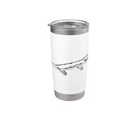 Skateboard Sketch Retro Skateboarding Skateboarder Vaso térmico de acero inoxidable de doble pared