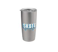 Skateboarder Skate Skateboard Hombres Mujeres Niños Skateboarding Vaso térmico de acero inoxidable de doble pared