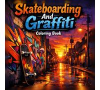 Skateboarding And Graffiti Coloring Book: Motivational Street Art Designs for Teens and Adults to Relax, Create, and Stay Inspired
