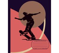 Skateboarding Composition Notebook - College Ruled: Skateflow Collection - Dark Purple Abstract Design: Cool Skateboarder Journal for Boys, Teens and Men - Perfect for School, Homework and Writing