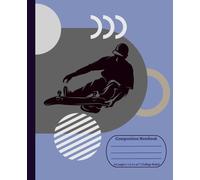 Skateboarding Composition Notebook - College Ruled: Skateflow Collection - Grey Blue Abstract Design: Stylish Skateboard Notebook for School Notes, ... and Creative Writing - Boys and Teen Edition