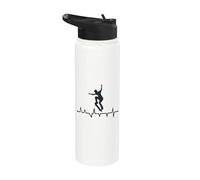 Skateboarding Makes My Heart Beat Stainless Steel Insulated Water Bottle