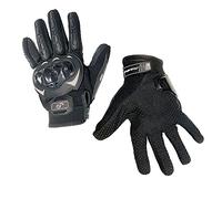 Skateflash Guantes para Moto - Patinete eléctrico, Motocicleta, BMX, MTB. Talla L, Ajustable, cómodos y con Protecciones en Dedos Nudillos y Palma
