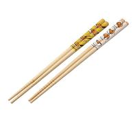 Skater ANT4W-A - Palillos de seguridad de bambú, 21 cm, juego de 2, Gudetama 21 Sanrio