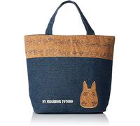 Skater Bolso para almuerzo Bento 33×25cm, Studio Ghibli Mi vecino Totoro, Denim azul y corcho, con aislamiento térmico, Import Japón KBCO2