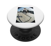 Skater Capybara Rail Trick Skatepark Scene PopSockets PopGrip Adhesivo