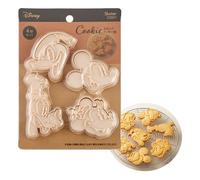 Skater CSM1-A - Cortador de galletas con sello, diseño de Mickey Mouse de Disney, juego de 4