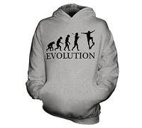Skater Evolution de Man - Kids - Sudadera con Capucha para Niños/Niñas/Niños Gris Fizzy Grey 13 años