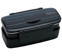 Skater Japanese Modern/Traditional Compartmental 2-Tier Bento Lunch Box, 900ml, Chopsticks by Skater