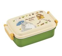 Skater My Neighbor Totoro Bento - Lonchera de 431.5 g, diseño de autobús de gato, bonito portador de almuerzo con tapa de bloqueo segura de 2 puntos, diseño japonés auténtico, duradera, apta para