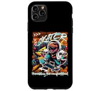 Skater Shredding The Competition! Divertido Dinosaurio T-Rex para niños Carcasa para iPhone 11 Pro MAX