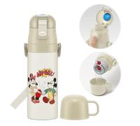 Skater SKDC4-A Disney Mickey Mouse & Friends - Botella de agua de acero inoxidable para niños, 430 ml
