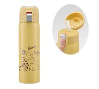 Skater STOT5ST-A - Botella isotérmica de acero inoxidable con paja, 480 ml, Disney Winnie the Pooh Relax, One-Touch Open