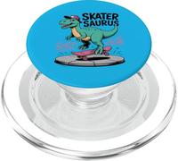 Skatersaurus - Divertido dinosaurio en monopatín gráfico PopSockets PopGrip para MagSafe