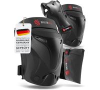 SKATEWIZ Protecciones Patines Niña, Patines De Hielo - Rodilleras Niño, Protecciones Niño - Protectores BMX, Patinaje en Línea - Rodilleras Niña - PROTECT-1 Talla M Negro