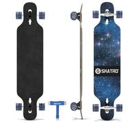 SKATRO Drop Through Longboard Skateboard Freeride - Includes T-Tool