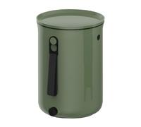 Skaza Bokashi Organko 2 (9.6 L) | Compostador de Cocina de plástico Reciclado con activador de fermentación 1 kg (Verde Oliva)
