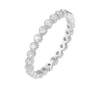 Skcess Anillo de boda de plata de ley 925 de 1,75 mm, con circonita, talla 47 - 62