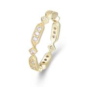 Skcess Anillo de oro blanco 9K para mujer, anillos para mujer, moissanita, blanco, anillo de boda, anillo de solicitud, anillos para mujer, joyas, 16, Moissanite, Moissanita