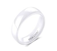Skcess Anillos de cerámica punk para hombre, forma clásica, alianzas de boda, unisex, anillo de compromiso, vintage, tallas 47-70
