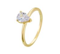 Skcess Anillos de oro blanco 9 K, para mujer, moissanita, color blanco, anillo de boda, anillo de solicitud, anillos para mujeres, 52 (16.6), Moissanite, Moissanita
