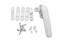Skday Manivela Puerta Aluminio,Manilla de Bloqueo Manija De La Rueda Ventana Duradera Espesada Derecha/Izquierda Con Bloqueo Para Puerta Deslizante Hardware(White,Right)