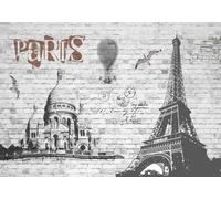 skdhlifpj Papel Pintado Fotográfico 3d Arquitectura Retro 430cmx300cm Paredes De Ladrillo Blanco Arquitectura Urbana Europea Tejido No Tejido Decoración Paredes Fotomurales