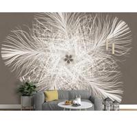 skdhlifpj Papel Pintado Fotográfico 3d Plumas Blancas 150cmx105cm Plumas Blancas Minimalistas Europeas Tejido No Tejido Decoración Paredes Fotomurales