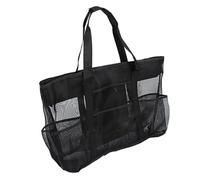 Skdvy Beach Bag, Bolsa de playa grande de verano con 8 bolsillos for toallas, bolsa de playa duradera de malla for juguetes, bolsa de playa con bolsillo impermeable for ropa interior