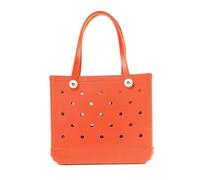 Skdvy Beach Bag, Cesta de playa extragrande con arena, bolsa de viaje impermeable, bolso de mano a prueba de arena, bolsa de almacenamiento multiusos for deportes de piscina y barco(Orange)