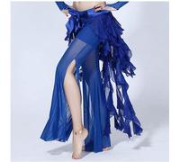 Skdvy Danza del Vientre Cadera,Borla Bufandas de Caderas Disfraces de Danza del Vientre Chiffon Tassel Belly Dance Hip Bufanda for Las Mujeres Bander Baile Cinturones 12 Tipos de Colores(Blue)