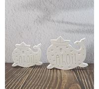 Skeadex Moldes de silicona para fundición de ballena, 2 moldes de silicona marítimos, ballenas con velero, moldes de silicona para verano, yeso para fundir, ballena con barco, molde de silicona