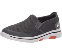 SKEAJ|#Skechers 55510 , Charcoal Textile/Synthetic/White Trim Charcoal), 44 EU