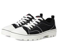 SKEAJ|#Skechers 74370 , Black Canvas/White Leather Trim Black), 8 (41 EU) EU