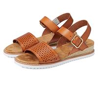 Skechers 114143, Desierto Kiss Sunny Flair Mujer, Luggage Duraleather, 35.5 EU