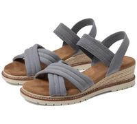 Skechers 114685, Cruzado del Desierto Chill Dulce Mujer, Tela Gris, 37 EU