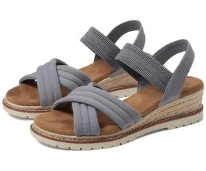 Skechers 114685, Cruzado del Desierto Chill Dulce Mujer, Tela Gris, 37 EU