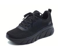 Skechers 117385 Bobs Sport Flying Black Zapatillas deportivas para mujer de tela negra
