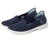 Skechers 136542 Blsh, Zapatos Casuales para Mujer, Tela Azul Marino., 37 EU