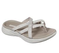 Skechers ON-The-GO 600 Dainty, Sandalia Mujer, Taupe Textile, 41 EU