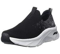 Skechers 149684 Blk, Zapatillas Mujer, Black Knit White Trim, 41 EU