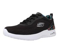 Skechers 149756 BKMT, Zapatillas Mujer, Schwarzes Netz mit Mehreren Ziernähten, 35.5 EU