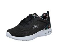 Skechers 149756 BKMT, Zapatillas Mujer, Schwarzes Netz mit Mehreren Ziernähten, 35.5 EU