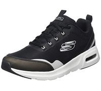 Skechers 149945 BKW, Zapatillas Mujer, Ribete Blanco de Malla Negra, 41 EU