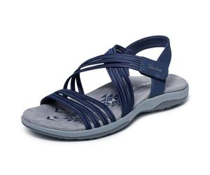 Skechers 164036 Sandalias deportivasMujer | Skechers Espuma viscoelástica, lavable a máquina, ajuste elástico, vegano, correa ajustable