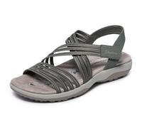 Skechers 164036 Sandalias deportivasMujer | Skechers Espuma viscoelástica, lavable a máquina, elástica, vegana, correa ajustable