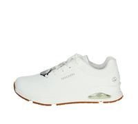 Skechers 200054EC Wht, Zapatillas Hombre, White Synthetic, 39.5 EU