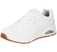 Skechers 200054EC Wht, Zapatillas Hombre, White Synthetic, 46 EU