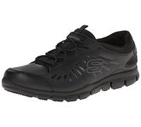 Skechers Eldred, Zapatos de Trabajo Mujer, Black, 39 EU